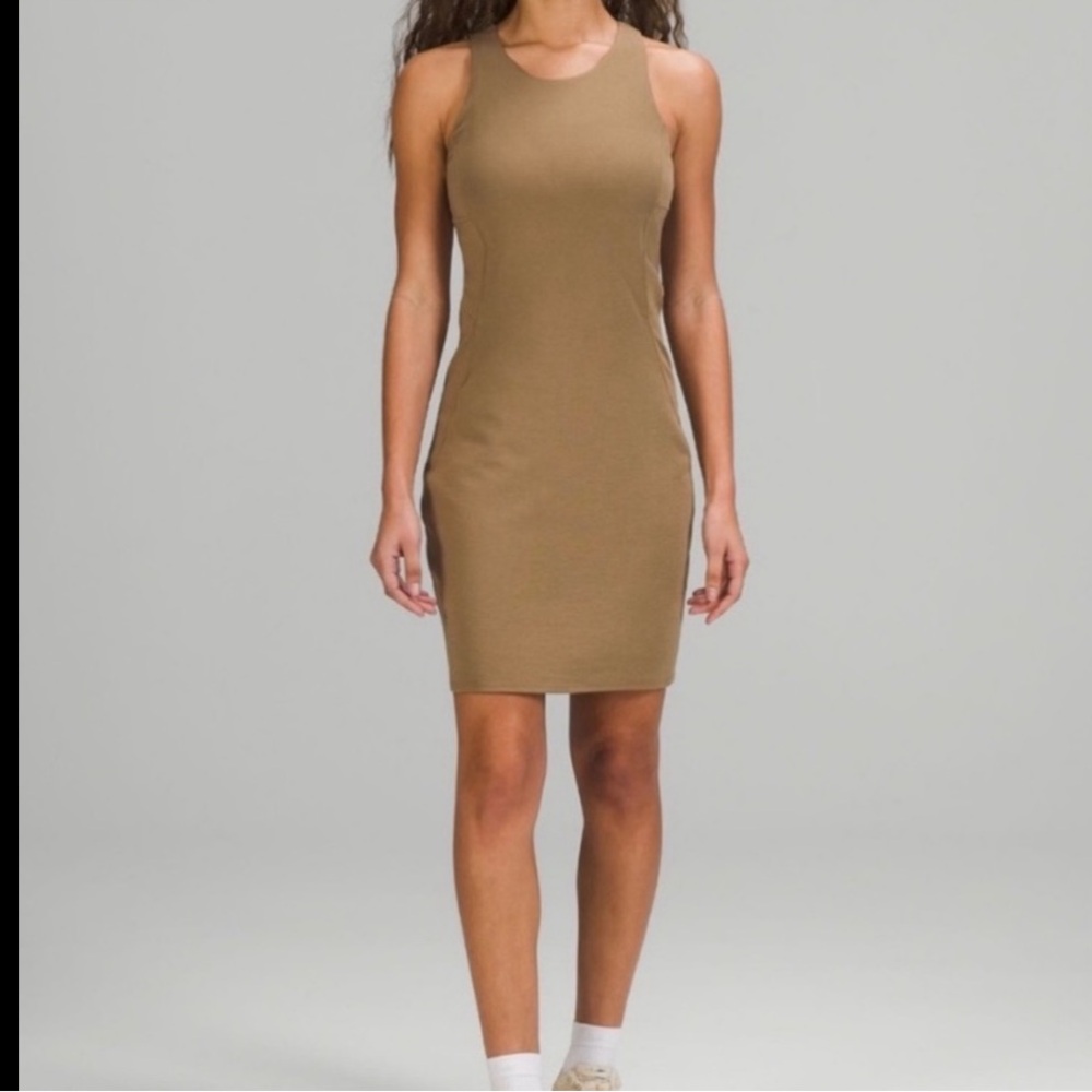 NWOT Lululemon Athletica sleeveless dress in RARE Nomad Brown Mini Dress
